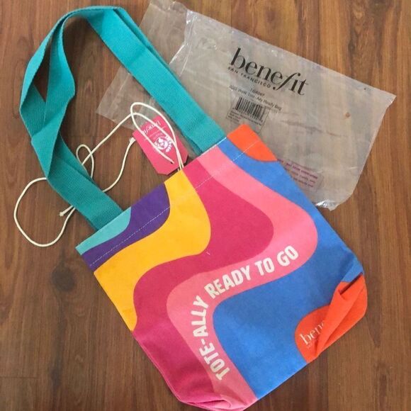 NEW Benefit Small tote bag multicolor - Picture 2 of 4